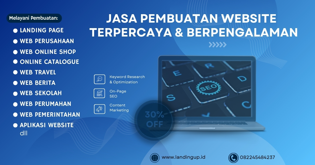 Contoh Desain Website LandingUp